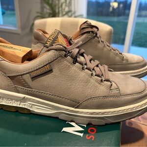 Mephisto Men's Taupe Leather Sneakers